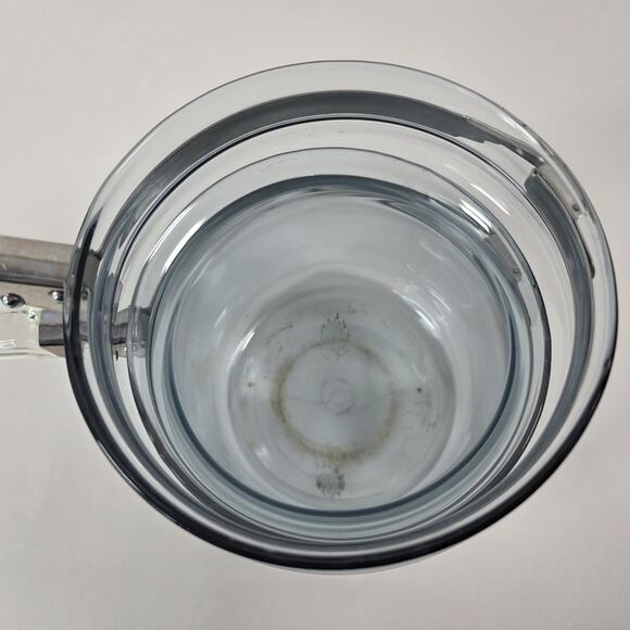 Vintage PYREX Flameware BLUE GLASS Double Boiler Pots 6763-U 6763-L (No Lid) - Picture 4 of 16